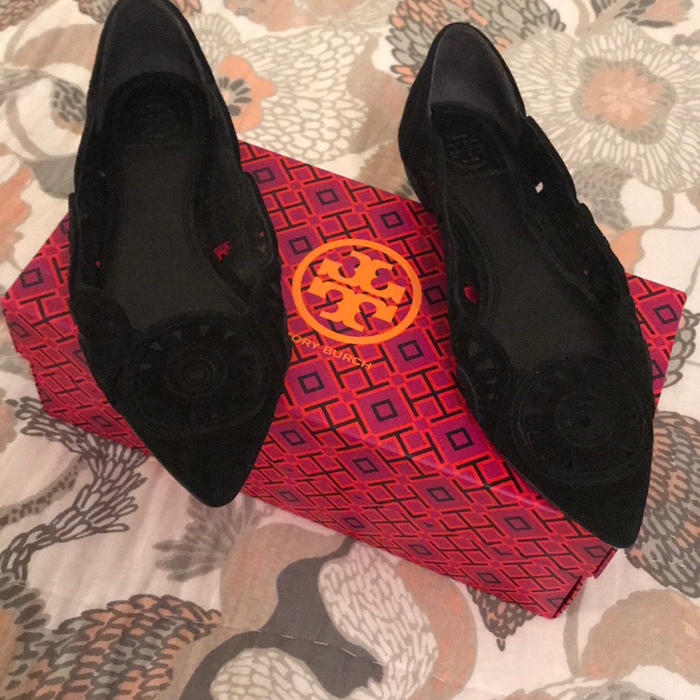 Authentic Tory Burch River Rock Leyla Flats
